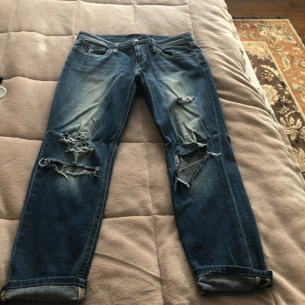 Joes jeans ripped capris